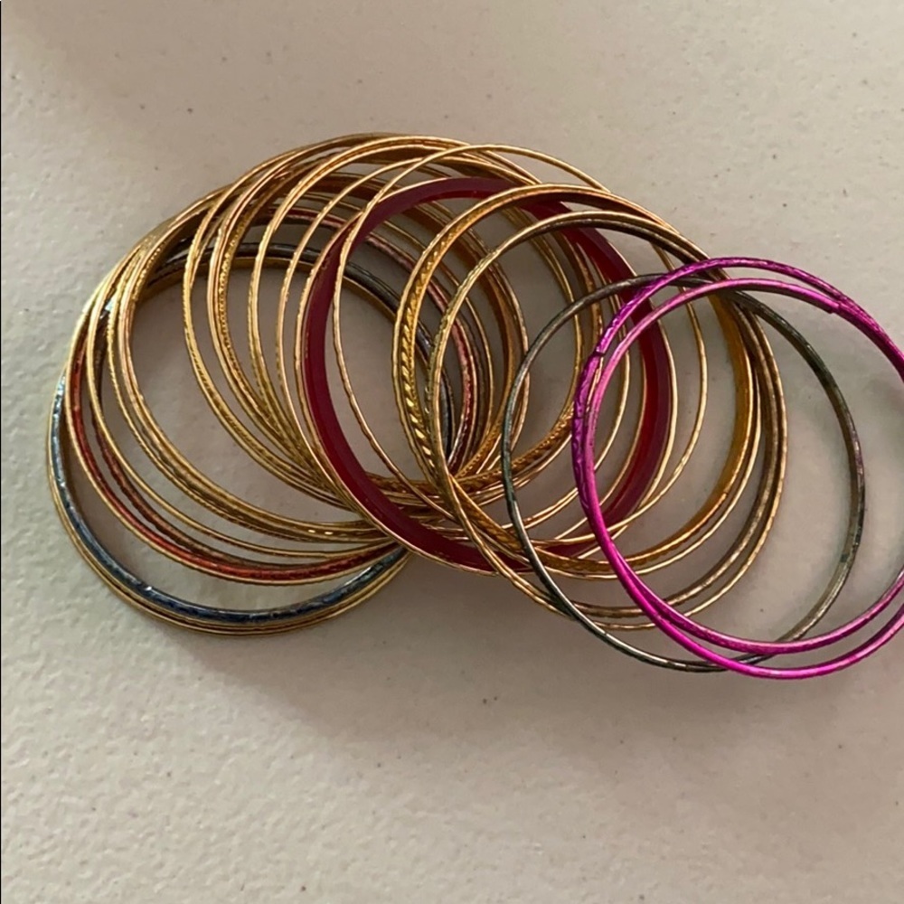 30 Piece Multicolored Bangle Bracelets - image 2